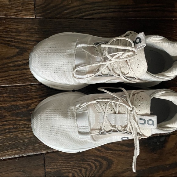 On Women's White Athletic Shoes - Picture 3 of 5